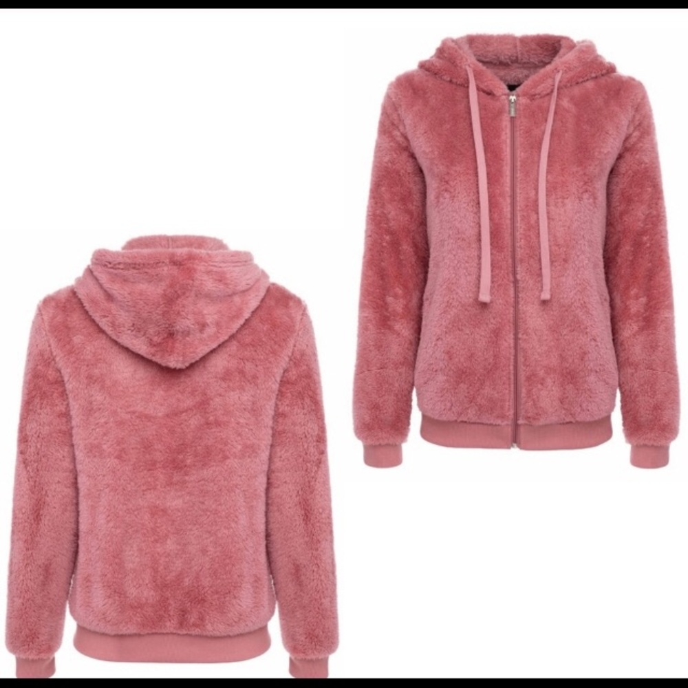 Cozy faux fur hoodie